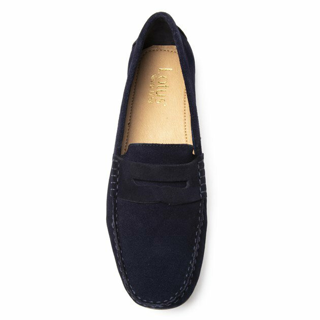 LOTUS Mens Adison Driving Shoes Blue 